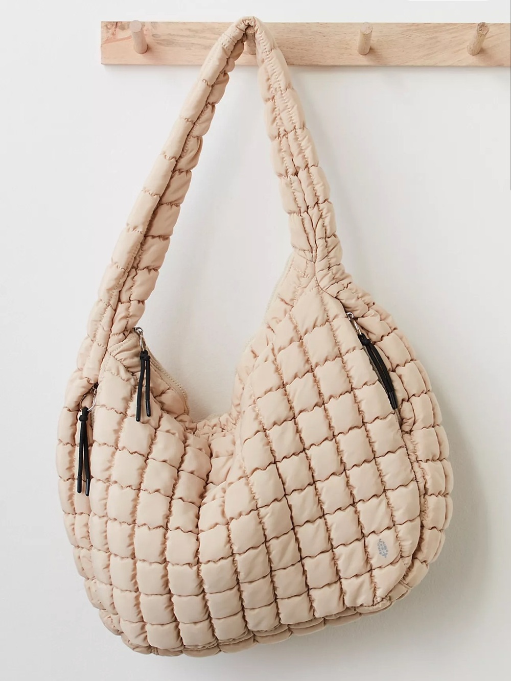 FP Movement by Free People Quilted Carry All Bag Off White Cream Ivory